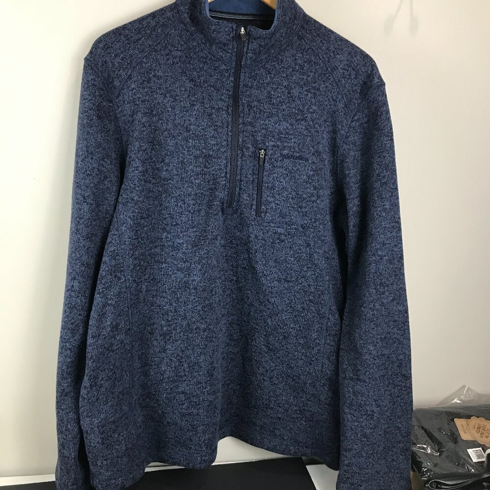 Men's Woolrich 1/4" zip sweater, Blue Size XL
